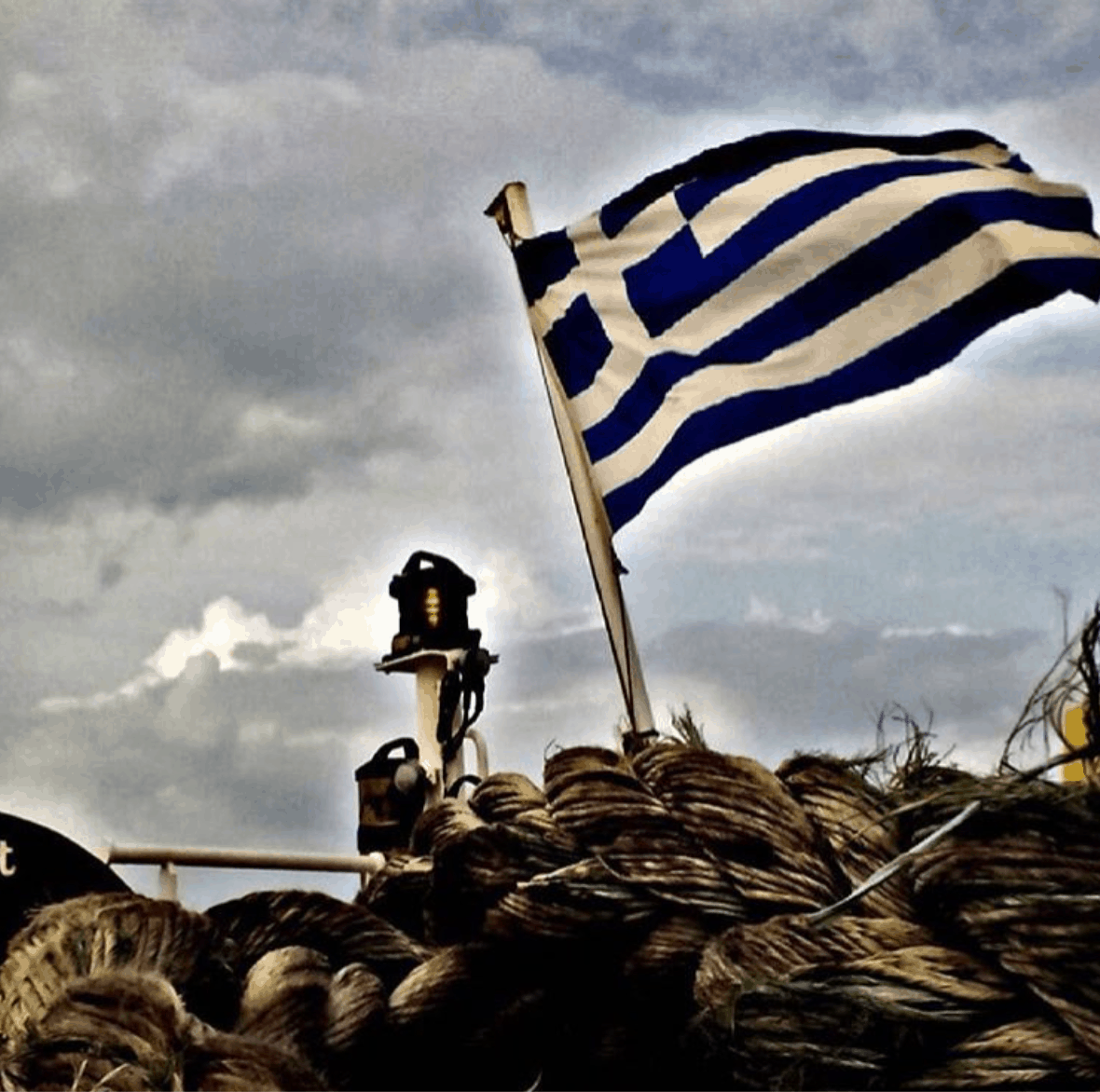 5. Greek flag onboard. Credits to @georgia_knk