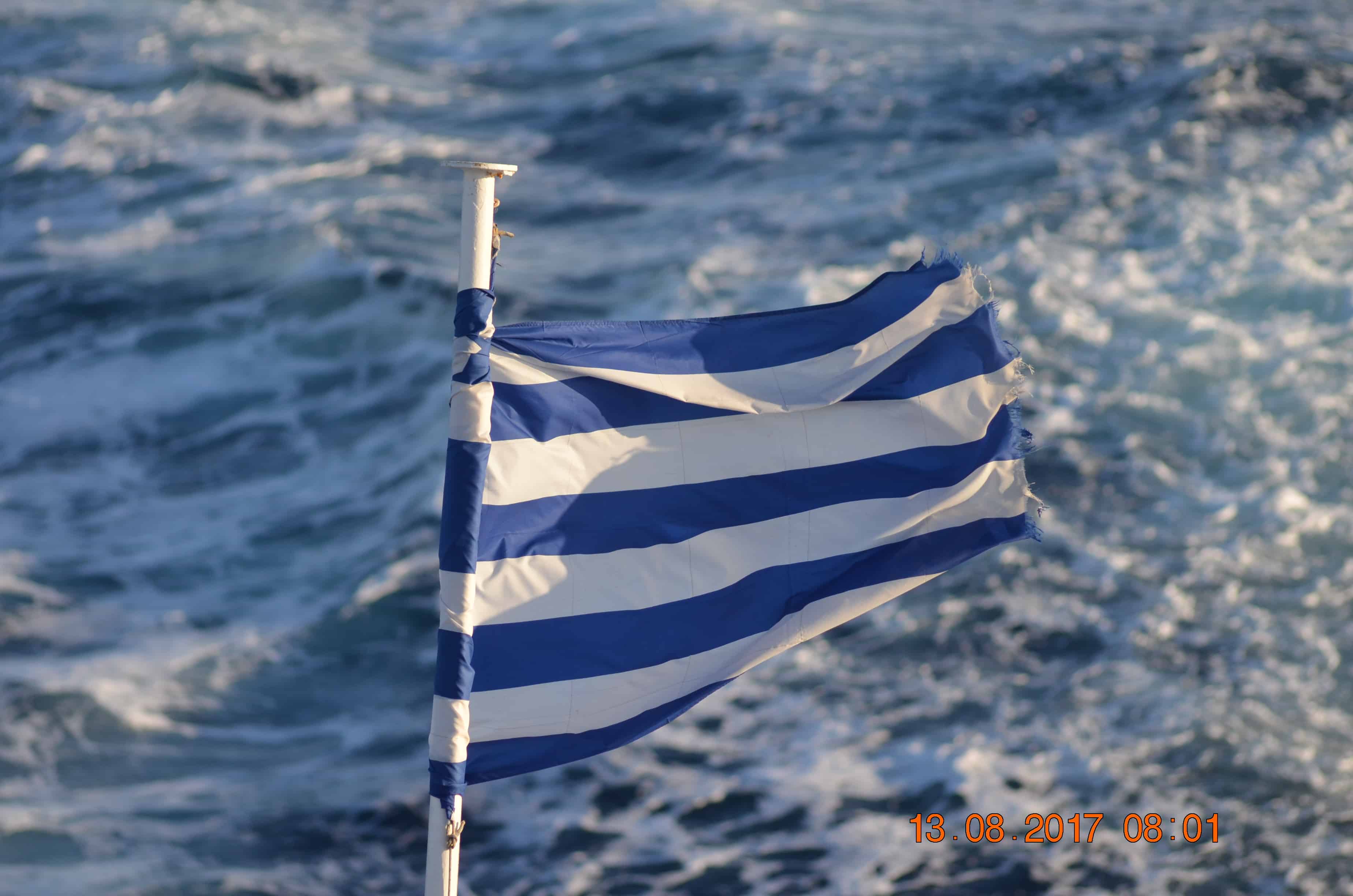 2. Greek flag. Credits to Thomais Kiriakaki