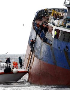 Cargo ship accident in Istanbul