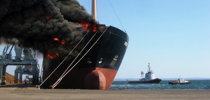 bulk carrier fire