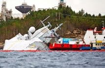 Norwegian frigate KNM Helge Ingstad at risk of sinking following collision with tanker