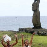 Chilean President Michelle Bachelet visits Easter Island