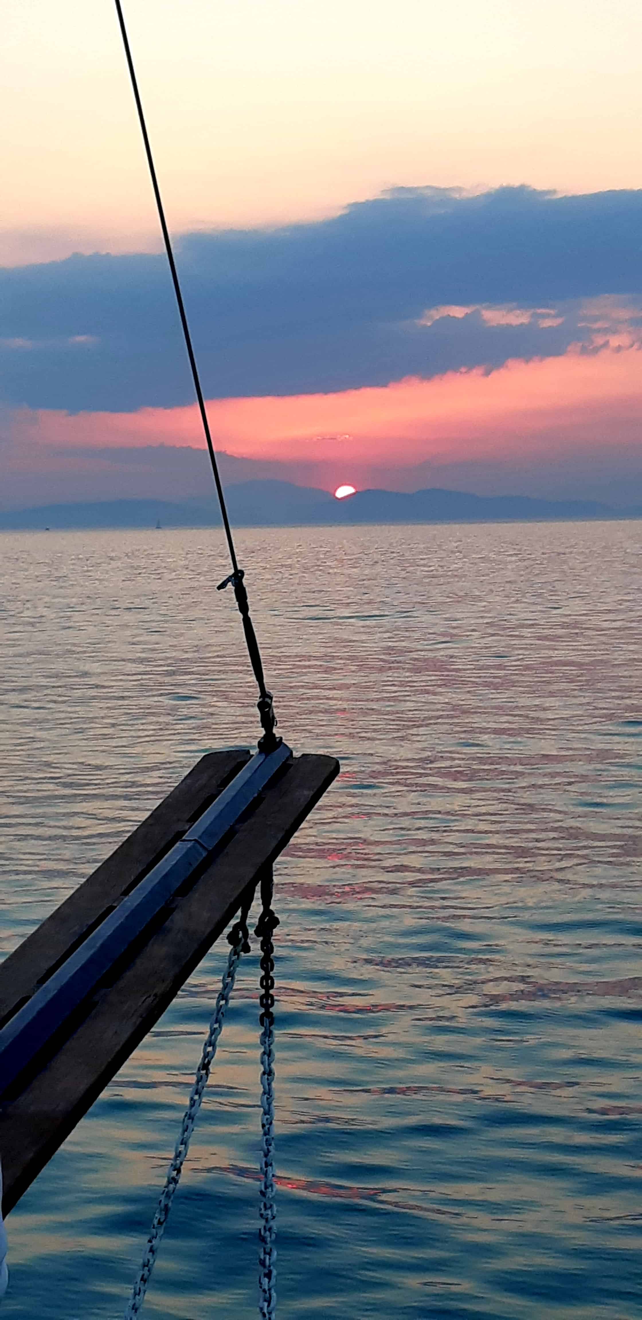  Admiring the sunset. Credits to Eleni Moromalou
