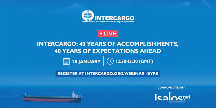INTERCARGO: Webinar για το μέλλον του Dry Bulk Shipping Industry