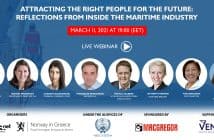 Webinar: Έλληνες και Νορβηγοί συζητούν για τις Δεξιότητες του Μέλλοντος στη Ναυτιλία Webinar: Έλληνες και Νορβηγοί συζητούν για τις Δεξιότητες του Μέλλοντος στη Ναυτιλία