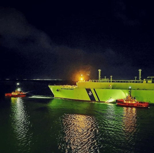 6. Another LNG carrier outbound Credits to November Sierra