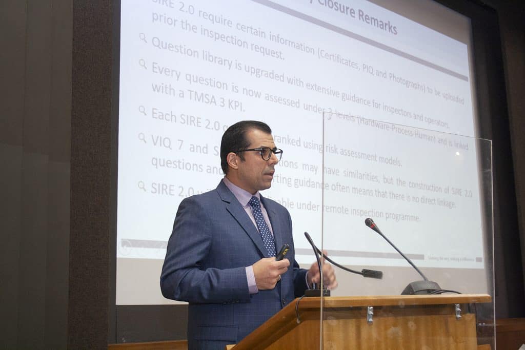ο κ. Αναστάσιος Καρτσιμαδάκης, Vetting Manager ‒ INTERTANKO & Vetting-Inspections Manager ‒ Tsakos ColumbiaShipmanagement S.A.