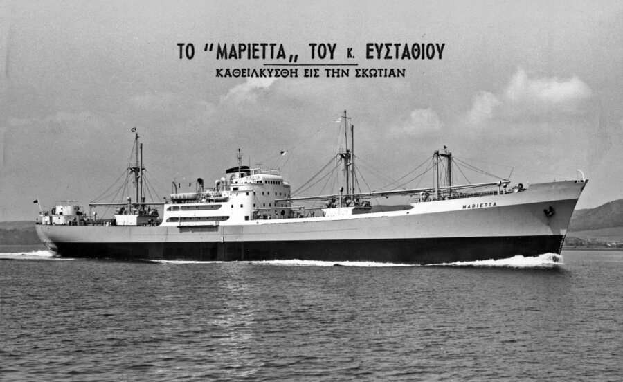 Ιανουάριος 1961: Η καθέλκυση του «Μαριέττα» του Οίκου Ν. Ευσταθίου