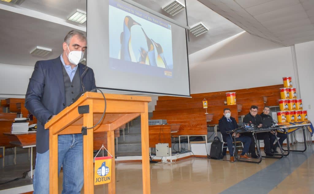 Ο κ. Νίκος Μαρκάκης, Γενικός Διευθυντής της JOTUN Hellas
