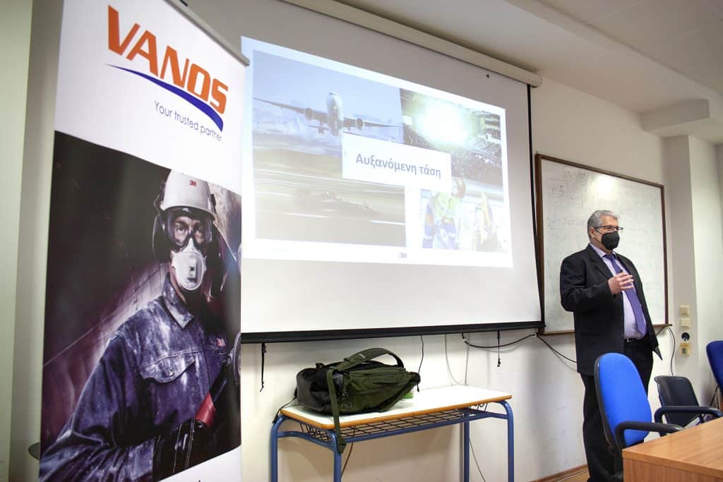 Στιγμιότυπο από το workshop με θέμα «Προστασία ακοής και απρόσκοπτη επικοινωνία σε περιβάλλοντα υψηλού θορύβου»