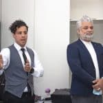 Στιγμιότυπο από το workshop με θέμα «Κανόνες ορθής χρήσης των νέων τεχνολογιών στα πλοία», στο οποίο συμμετείχαν οι κ.κ. Γιώργος Ζερβός, Head of Sales, Tototheo Maritime, Νίκος Μπραΐμης, VSAT Specialist, Tototheo Maritime και καπτ. Παναγιώτης Καρούτσος, HR Manager, Atlantic Bulk Carriers Management Ltd.