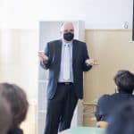 Στιγμιότυπο από το workshop με θέμα «Κυβερνοασφάλεια στη Ναυτιλία: Μελέτες περίπτωσεις και πραγματικοί κίνδυνοι», στο οποίο συμμετείχαν οι κ.κ. Γιώργος Παπαϊωάννου, Μηχανικός Κυβερνοασφάλειας, Nexus Agency και καπτ. Λεωνίδας Κιοπεκτζής, Deputy DPA, Polembros Shipping