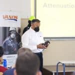 Στιγμιότυπο από το workshop με θέμα «Χρήση Μέσων Ατομικής Προστασίας: Το παράδειγμα των Μέσων Ατομικής Προστασίας Ακοής », στο οποίο συμμετείχαν οι κ.κ. Νίκος Σκαλιέρης, General Manager, VANOS S.A, Νίκος Λινάρδος, Sales Executive, 3M Greece & Βασίλης Κοτρωνάκης, Personal Safety Division, 3M Hellas MEPE