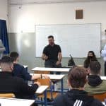 Στιγμιότυπο από το workshop με θέμα « Διαδικασία καθαρισμού δεξαμενών και αμπαριών: Όσα πρέπει να γνωρίζετε», στο οποίο συμμετείχαν ο κ. Δημήτρης Λαμπρινάκος, Business Development Manager, Marichem Marigases και καπτ. Άρης Καριώτης, Πλοίαρχος Α', Pantheon Tankers Management Ltd.