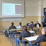 Στιγμιότυπο από το workshop με θέμα «Κυβερνοασφάλεια στη Ναυτιλία: Μελέτες περίπτωσεις και πραγματικοί κίνδυνοι», στο οποίο συμμετείχαν οι κ.κ. Γιώργος Παπαϊωάννου, Μηχανικός Κυβερνοασφάλειας, Nexus Agency και καπτ. Λεωνίδας Κιοπεκτζής, Deputy DPA, Polembros Shipping