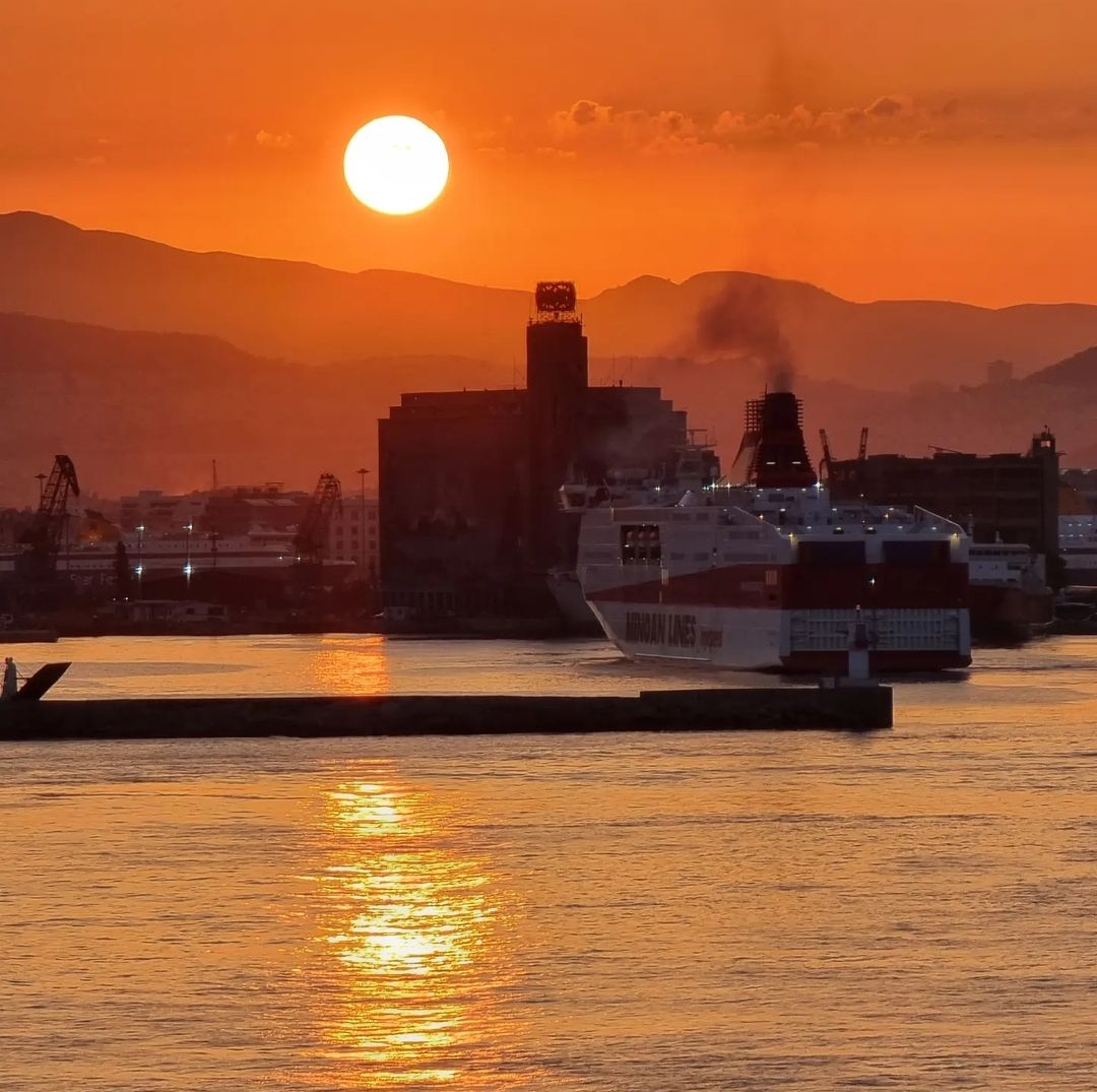 1. Sunset at Piraeus port Credits to Aristeidis Koroneos 