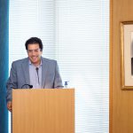 Το μέλος της Διοικούσας Επιτροπής ΝΕΕ κ. Ιωάννης Τριφύλλης, κατά τον χαιρετισμό του