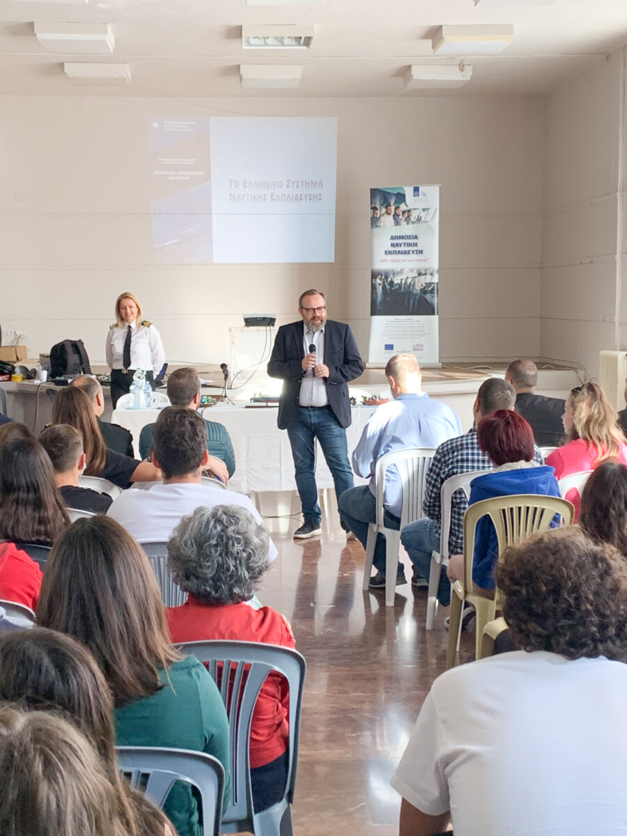 O Δρ. Ευάγγελος Κυριαζόπουλος, Γενικός Γραμματέας Λιμένων Λιμενικής Πολιτικής και Ναυτιλιακών Επενδύσεων του ΥΝΑΝΠ