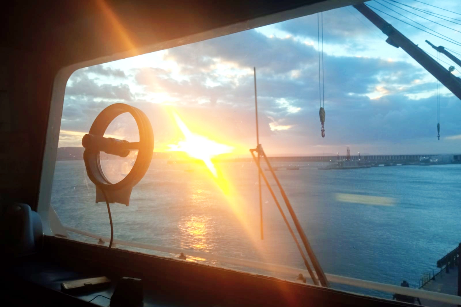 3. Sunset at La Coruna port Credits to Capt. Stylianos Bimpasis