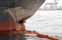 German container ship hits Keelung Harbour crane, leaving one worker ihurt, 60 containers smashed