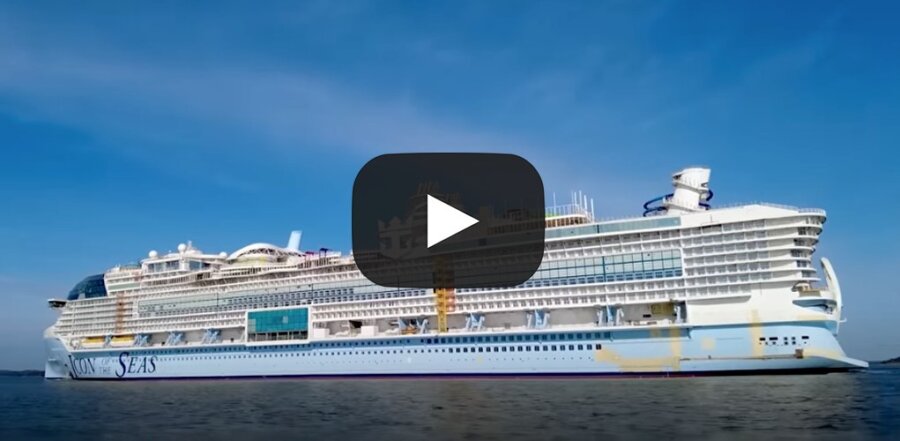 «Icon of the Seas»: Το μεγαλύτερο κρουαζιερόπλοιο στον κόσμο (βίντεο)