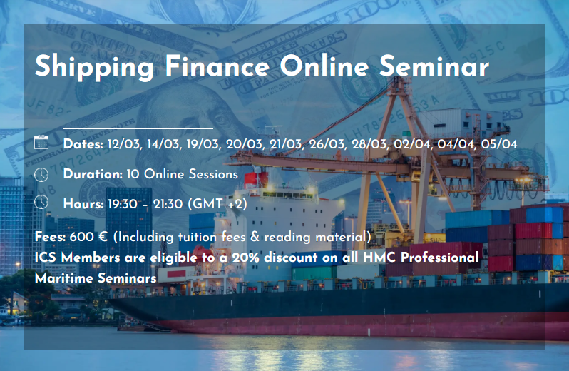 ICS Greek Branch / Shipping Finance (online seminar)