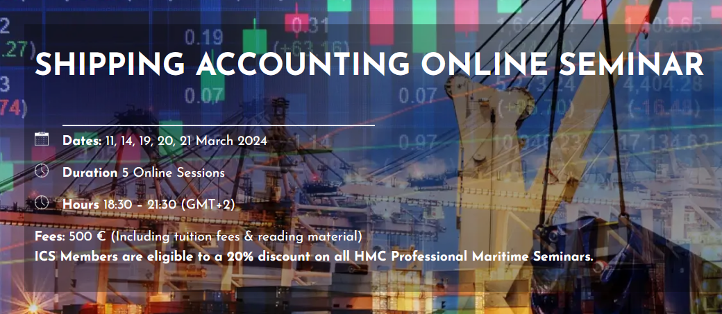 ICS Greek Branch / Shipping Accounting (online seminar)